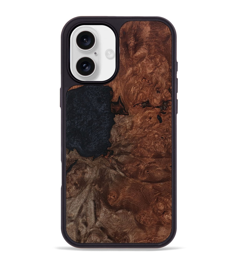 iPhone 16 Plus Wood Phone Case - Baylor (Wood Burl, 801217)