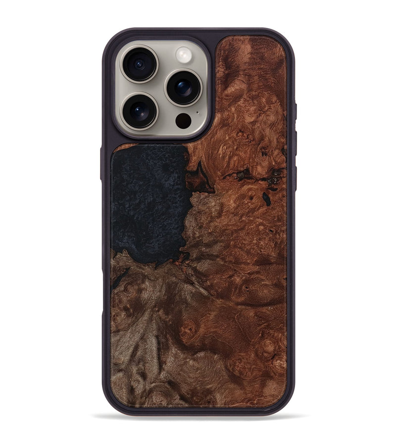 iPhone 16 Pro Max Wood Phone Case - Baylor (Wood Burl, 801217)