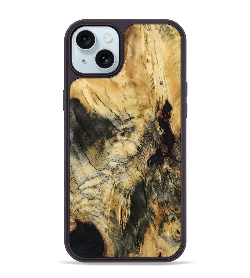 iPhone 15 Plus Wood Phone Case - Millie (Wood Burl, 801218)