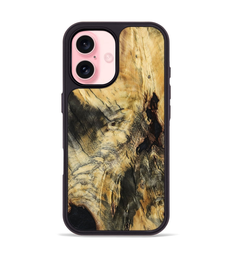 iPhone 16 Wood Phone Case - Millie (Wood Burl, 801218)