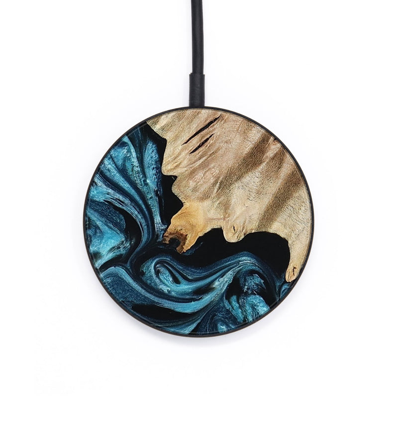 Circle Wood Wireless Charger - Bernie (Blue, 801220)