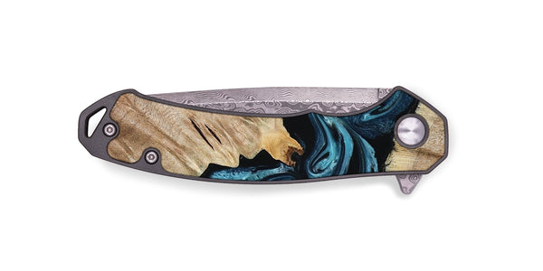EDC Wood Pocket Knife - Bernie (Blue, 801220)