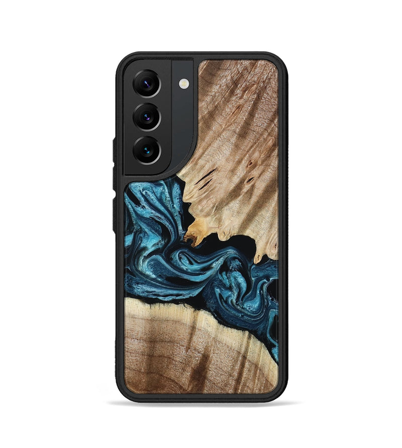 Galaxy S22 Wood Phone Case - Bernie (Blue, 801220)