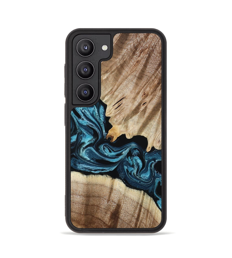Galaxy S23 Wood Phone Case - Bernie (Blue, 801220)