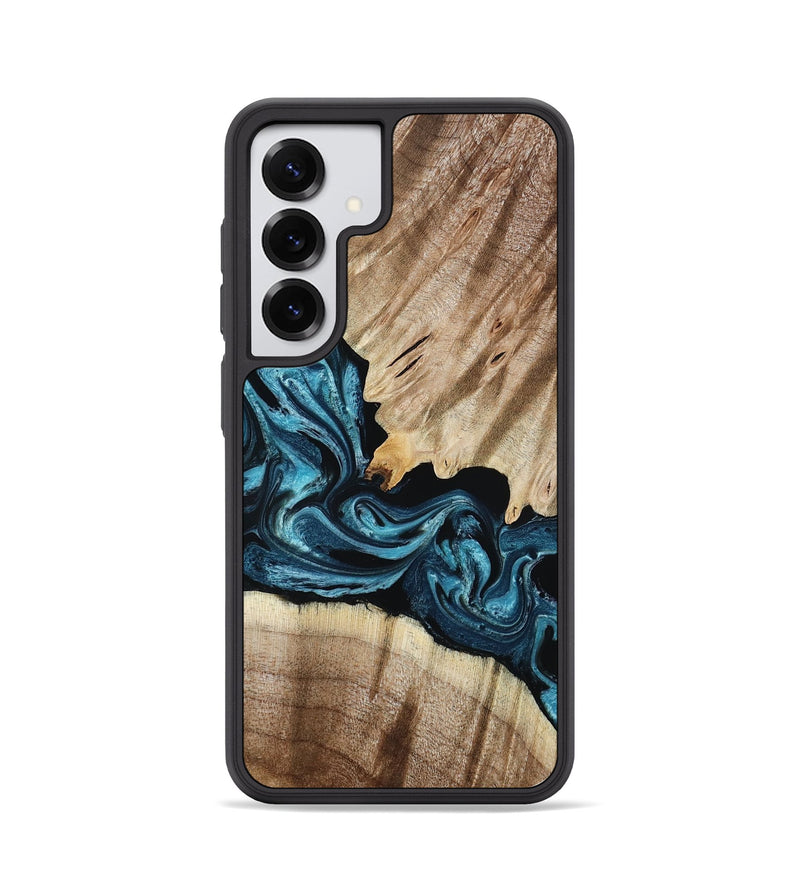 Galaxy S25 Wood Phone Case - Bernie (Blue, 801220)