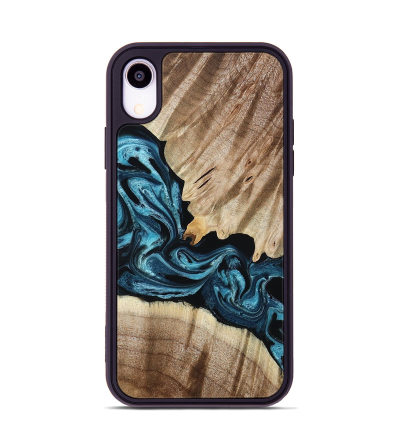 iPhone Xr Wood Phone Case - Bernie (Blue, 801220)
