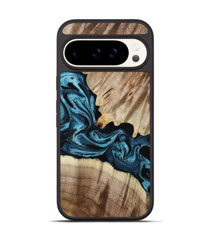 Pixel 9 Wood Phone Case - Bernie (Blue, 801220)