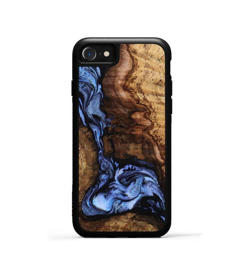 iPhone SE Wood Phone Case - Ladonna (Blue, 801221)