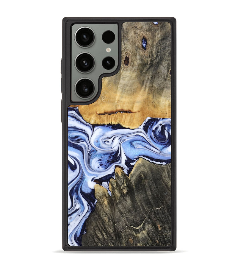 Galaxy S23 Ultra Wood Phone Case - Son (Blue, 801222)