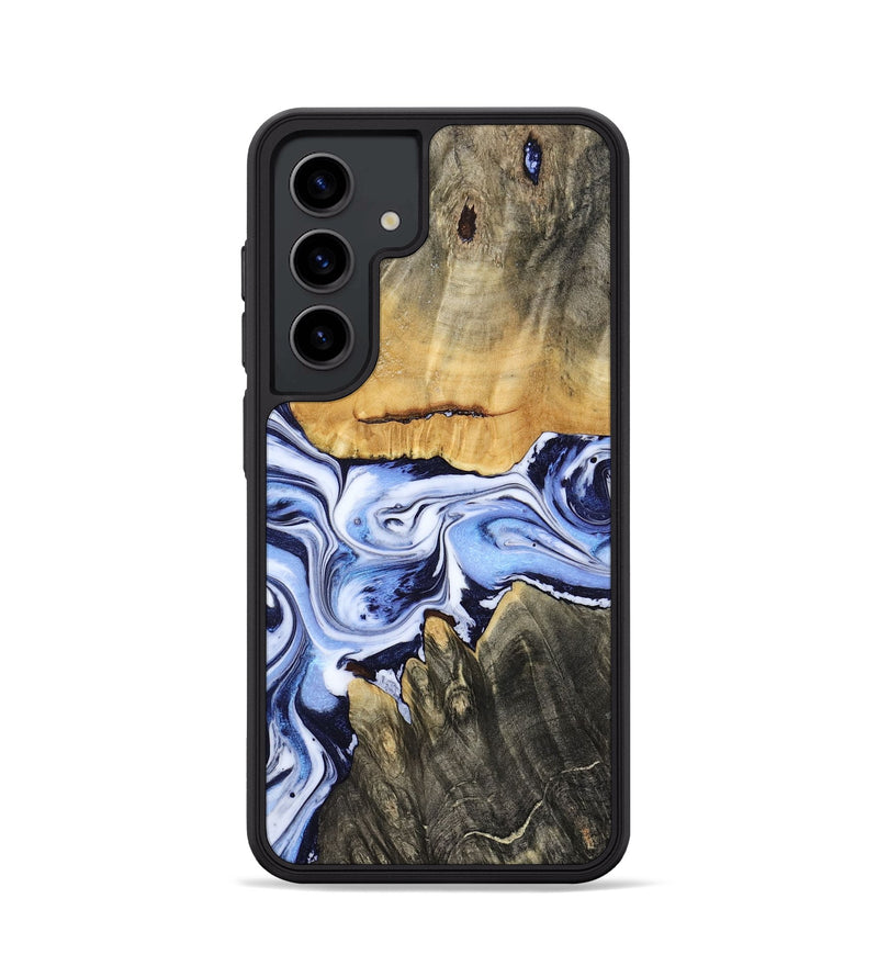 Galaxy S24 Wood Phone Case - Son (Blue, 801222)