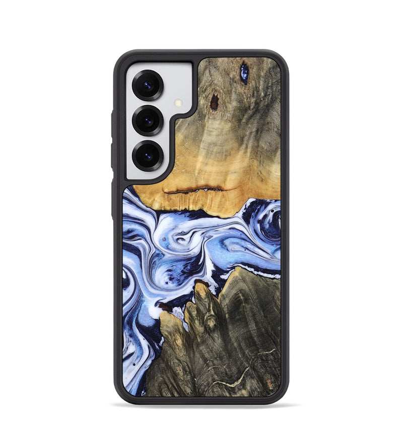 Galaxy S25 Wood Phone Case - Son (Blue, 801222)