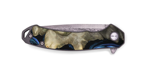 EDC Wood Pocket Knife - Kristal (Blue, 801223)