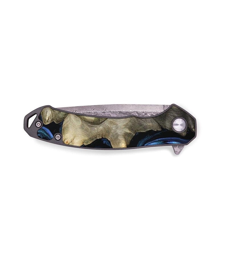 EDC Wood Pocket Knife - Kristal (Blue, 801223)