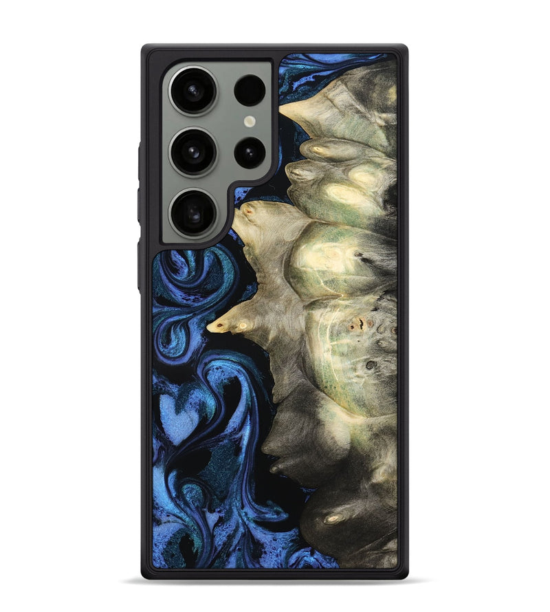 Galaxy S24 Ultra Wood Phone Case - Kristal (Blue, 801223)