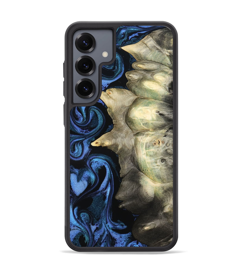 Galaxy S25 Plus Wood Phone Case - Kristal (Blue, 801223)