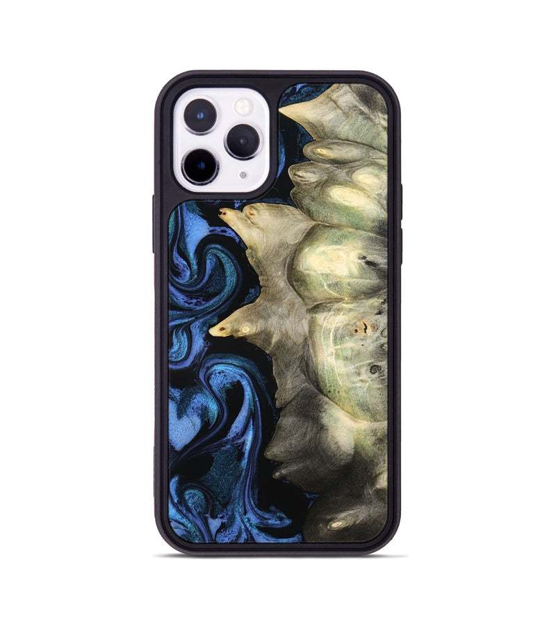 iPhone 11 Pro Wood Phone Case - Kristal (Blue, 801223)