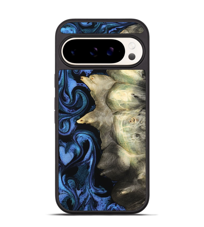 Pixel 9 Wood Phone Case - Kristal (Blue, 801223)