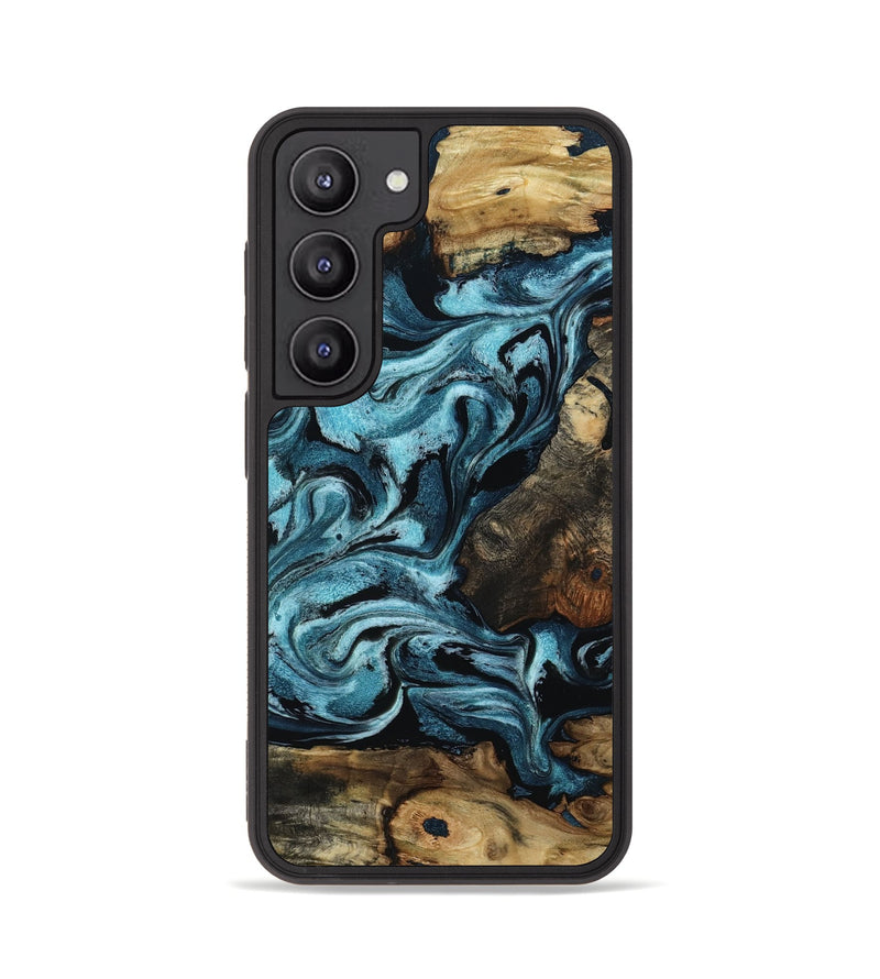 Galaxy S23 Wood Phone Case - Cade (Blue, 801226)