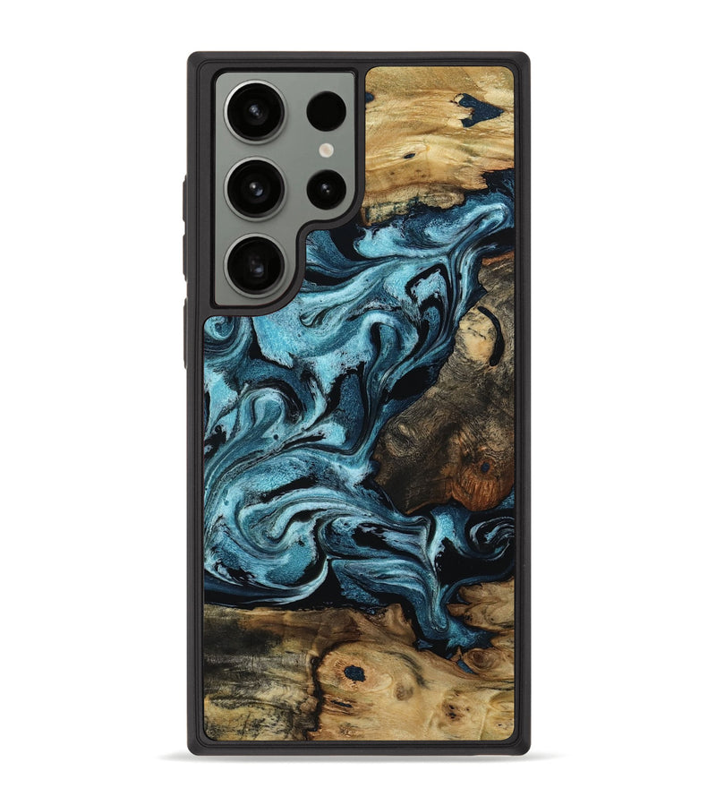 Galaxy S23 Ultra Wood Phone Case - Cade (Blue, 801226)