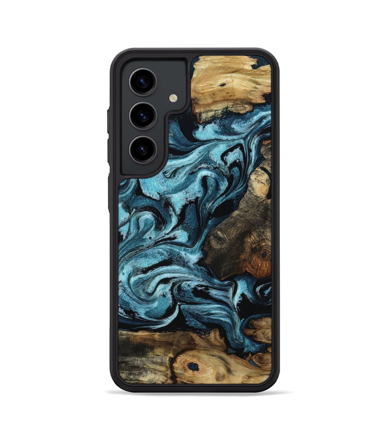 Galaxy S24 Wood Phone Case - Cade (Blue, 801226)