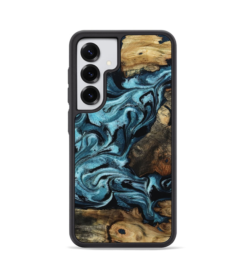 Galaxy S25 Wood Phone Case - Cade (Blue, 801226)