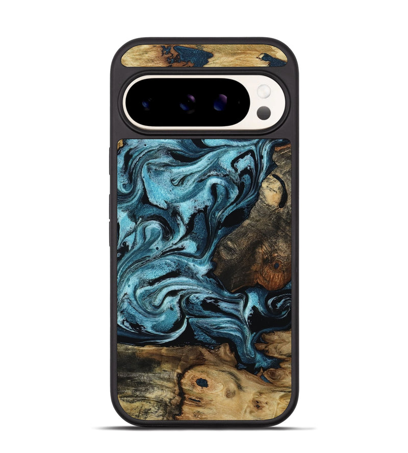 Pixel 9 Pro Wood Phone Case - Cade (Blue, 801226)