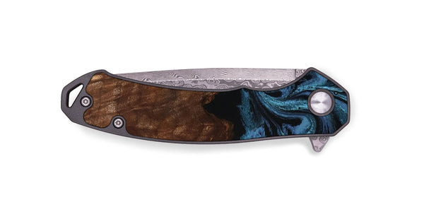 EDC Wood Pocket Knife - Lian (Blue, 801227)
