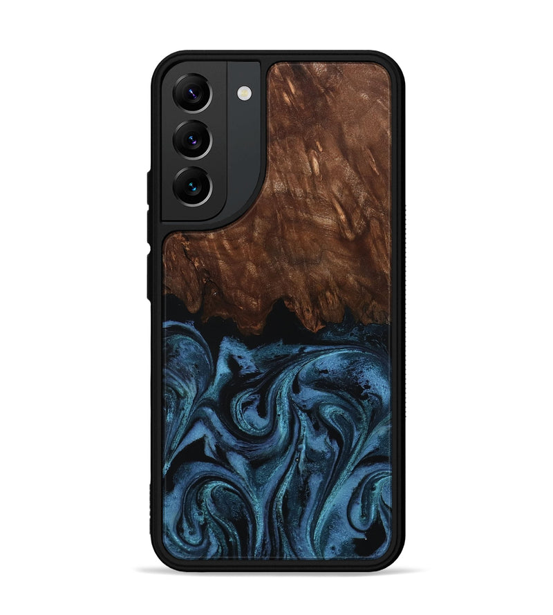 Galaxy S22 Plus Wood Phone Case - Lian (Blue, 801227)