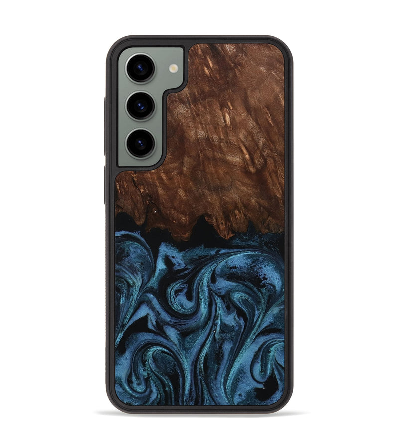 Galaxy S23 Plus Wood Phone Case - Lian (Blue, 801227)