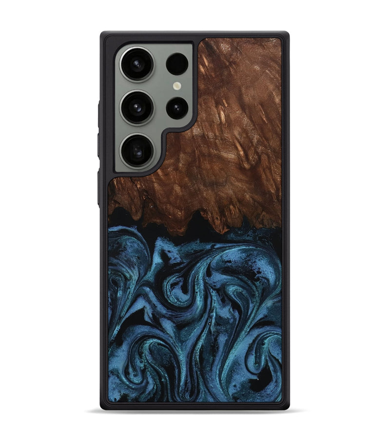 Galaxy S24 Ultra Wood Phone Case - Lian (Blue, 801227)