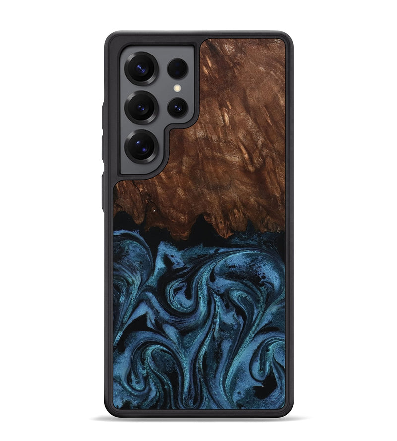 Galaxy S25 Ultra Wood Phone Case - Lian (Blue, 801227)