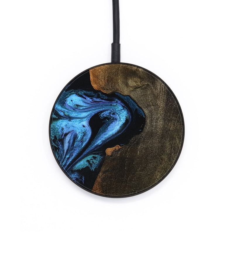 Circle Wood Wireless Charger - Tamia (Blue, 801228)