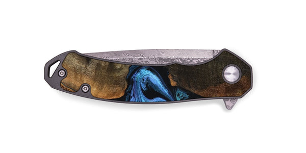EDC Wood Pocket Knife - Tamia (Blue, 801228)