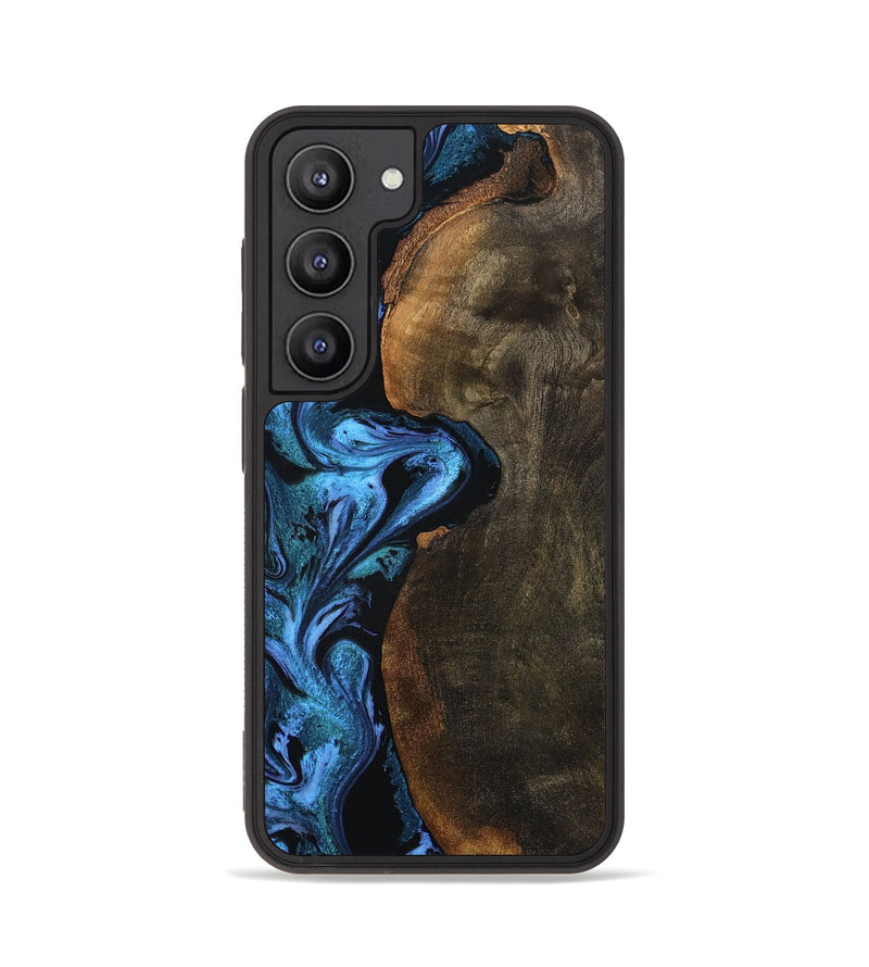 Galaxy S23 Wood Phone Case - Tamia (Blue, 801228)
