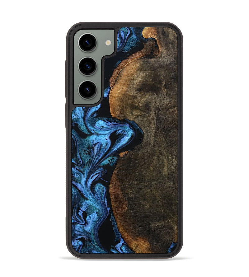 Galaxy S23 Plus Wood Phone Case - Tamia (Blue, 801228)
