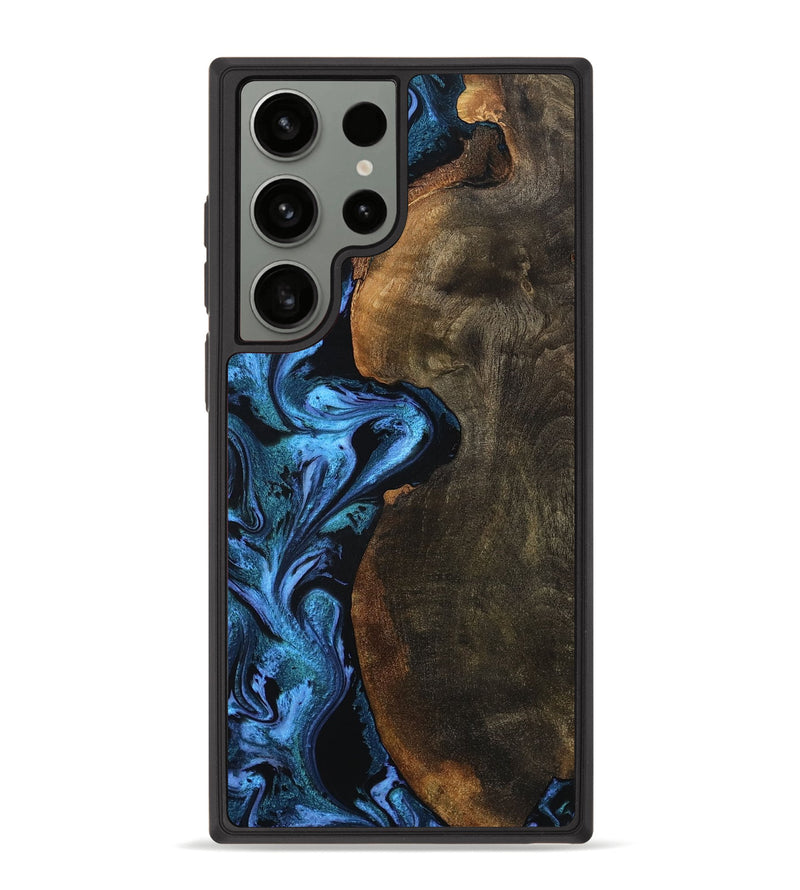 Galaxy S23 Ultra Wood Phone Case - Tamia (Blue, 801228)