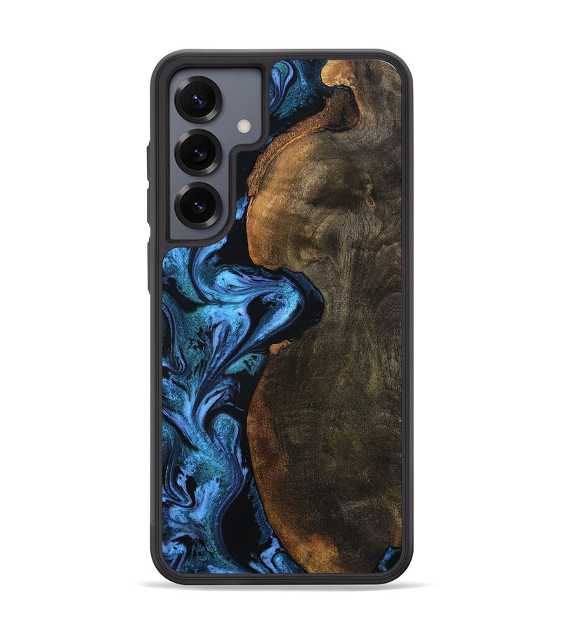 Galaxy S25 Plus Wood Phone Case - Tamia (Blue, 801228)