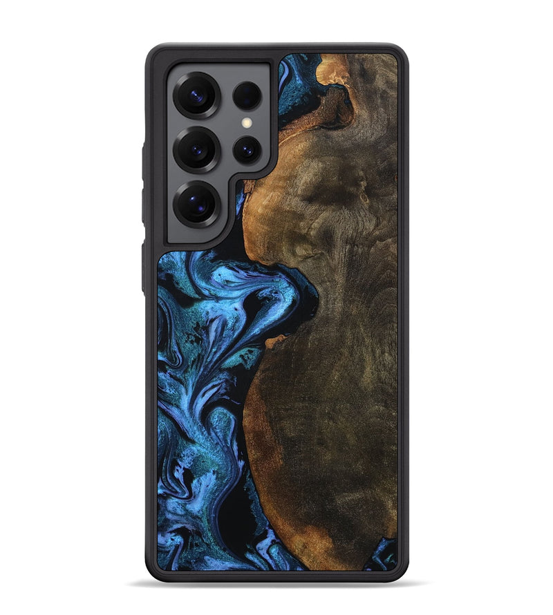 Galaxy S25 Ultra Wood Phone Case - Tamia (Blue, 801228)