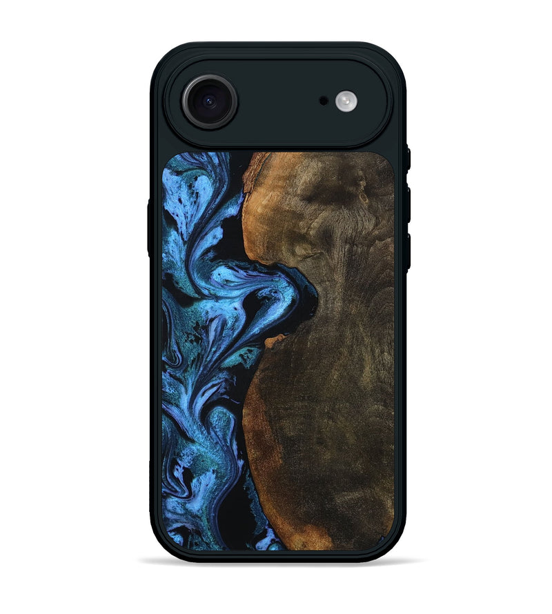 iPhone 17 Air Wood Phone Case - Tamia (Blue, 801228)