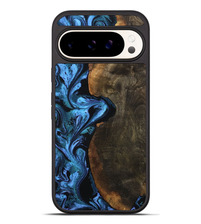 Pixel 10 Pro XL Wood Phone Case - Tamia (Blue, 801228)