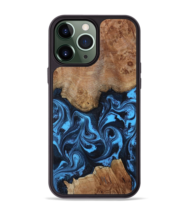 iPhone 13 Pro Max Wood Phone Case - Kane (Blue, 801229)