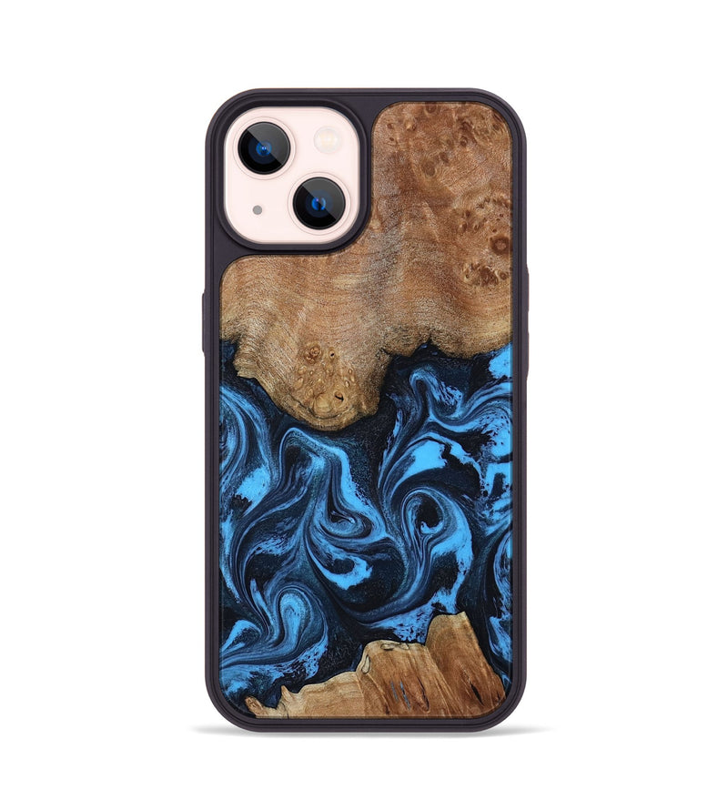 iPhone 14 Wood Phone Case - Kane (Blue, 801229)