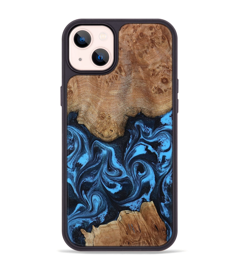 iPhone 14 Plus Wood Phone Case - Kane (Blue, 801229)