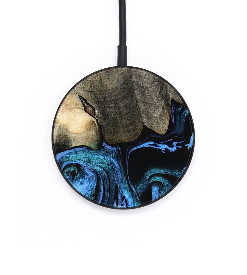 Circle Wood Wireless Charger - Kailyn (Blue, 801230)