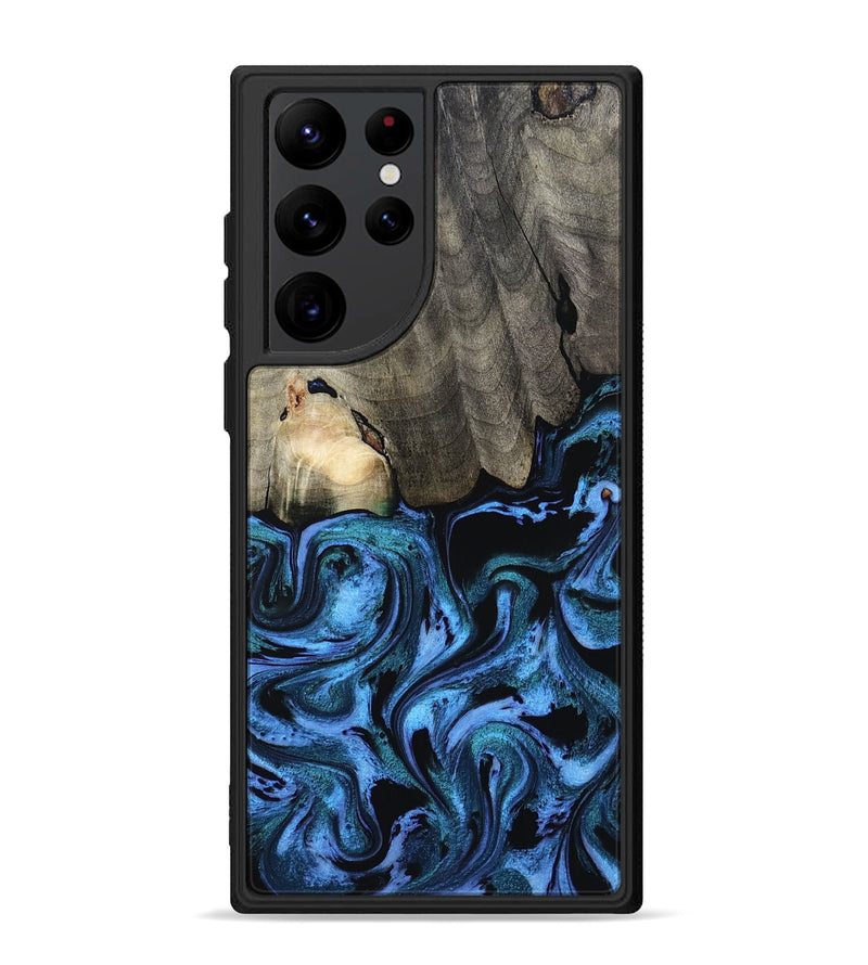 Galaxy S22 Ultra Wood Phone Case - Kailyn (Blue, 801230)