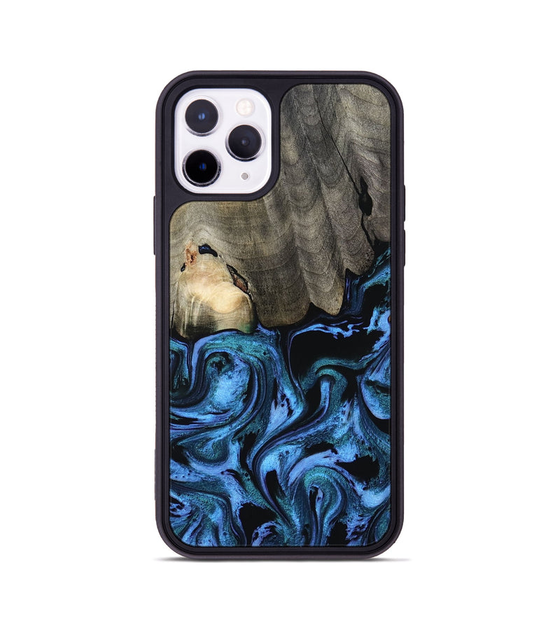 iPhone 11 Pro Wood Phone Case - Kailyn (Blue, 801230)