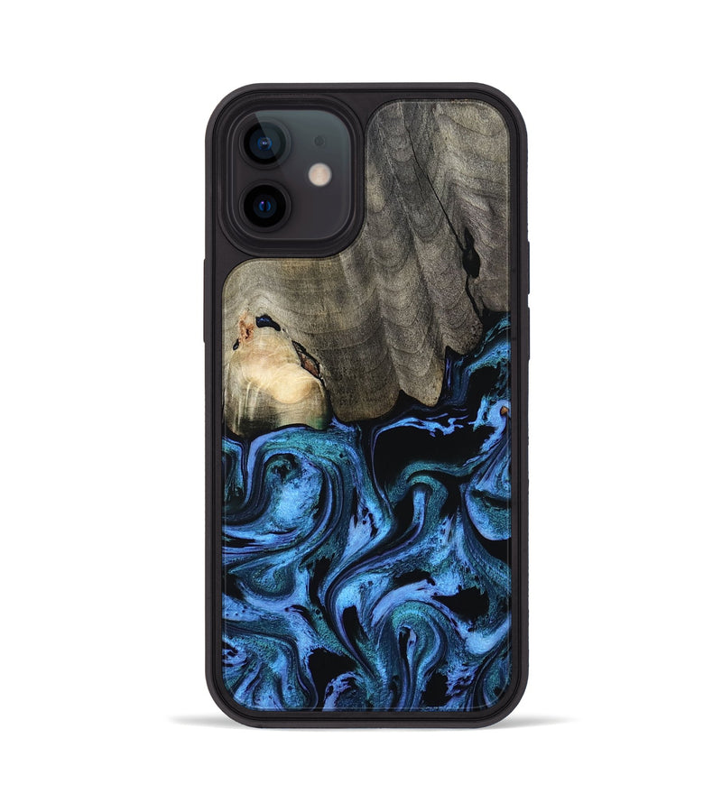 iPhone 12 Wood Phone Case - Kailyn (Blue, 801230)