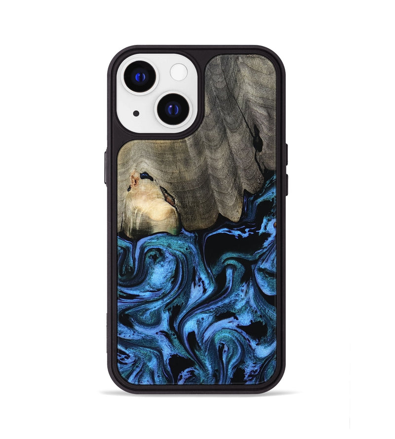 iPhone 13 Wood Phone Case - Kailyn (Blue, 801230)