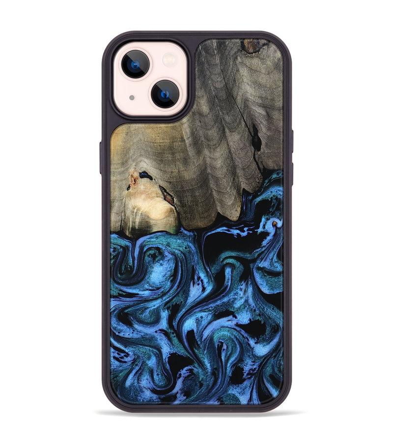 iPhone 14 Plus Wood Phone Case - Kailyn (Blue, 801230)