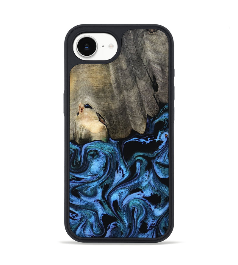 iPhone 16e Wood Phone Case - Kailyn (Blue, 801230)